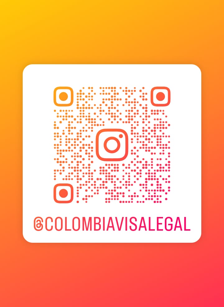 Código QR Instagram @colombiavisalegal